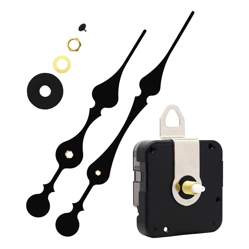 Replacement Quartz Clock Movement Mechanism Motor & Metal Hands & Fittings
