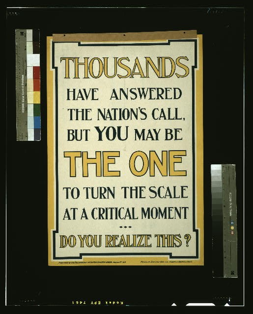 Photo:London England 1915 WWI Parliamentary Recruiting Committee Poster