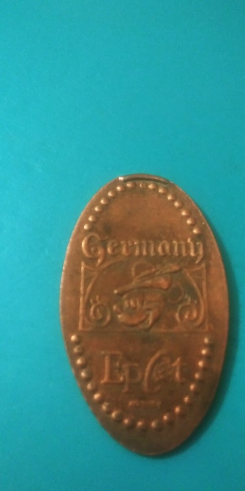 Disney Epcot Around The World Germany Mickey Elongated Penny Coin Copper ?