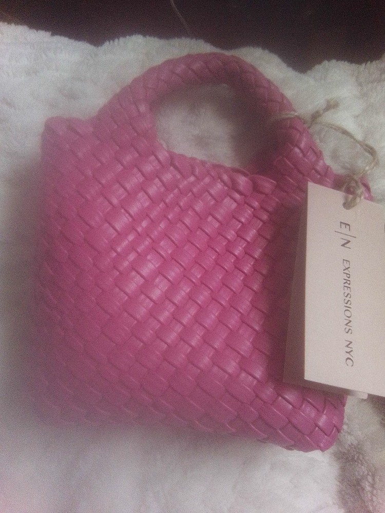 EXPRESSIONS NYC Womens Vegan Mini Handbag in Pink