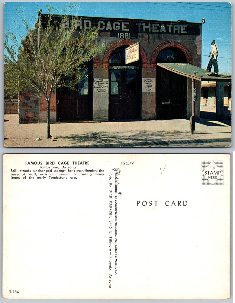 Bird Cage Theatre Tombstone AZ Postcard