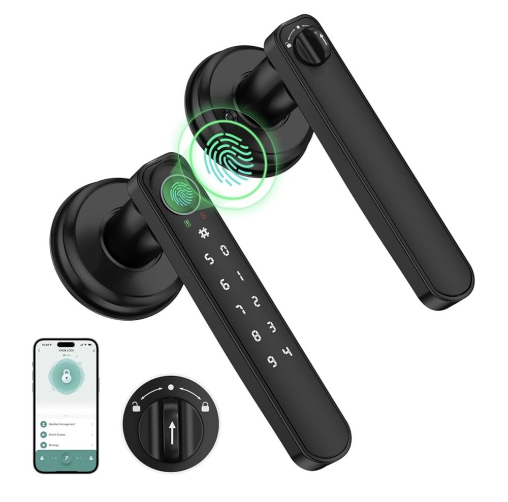 Sivmn Smart Fingerprint Door Knob Keyless Entry Home Lock Handle