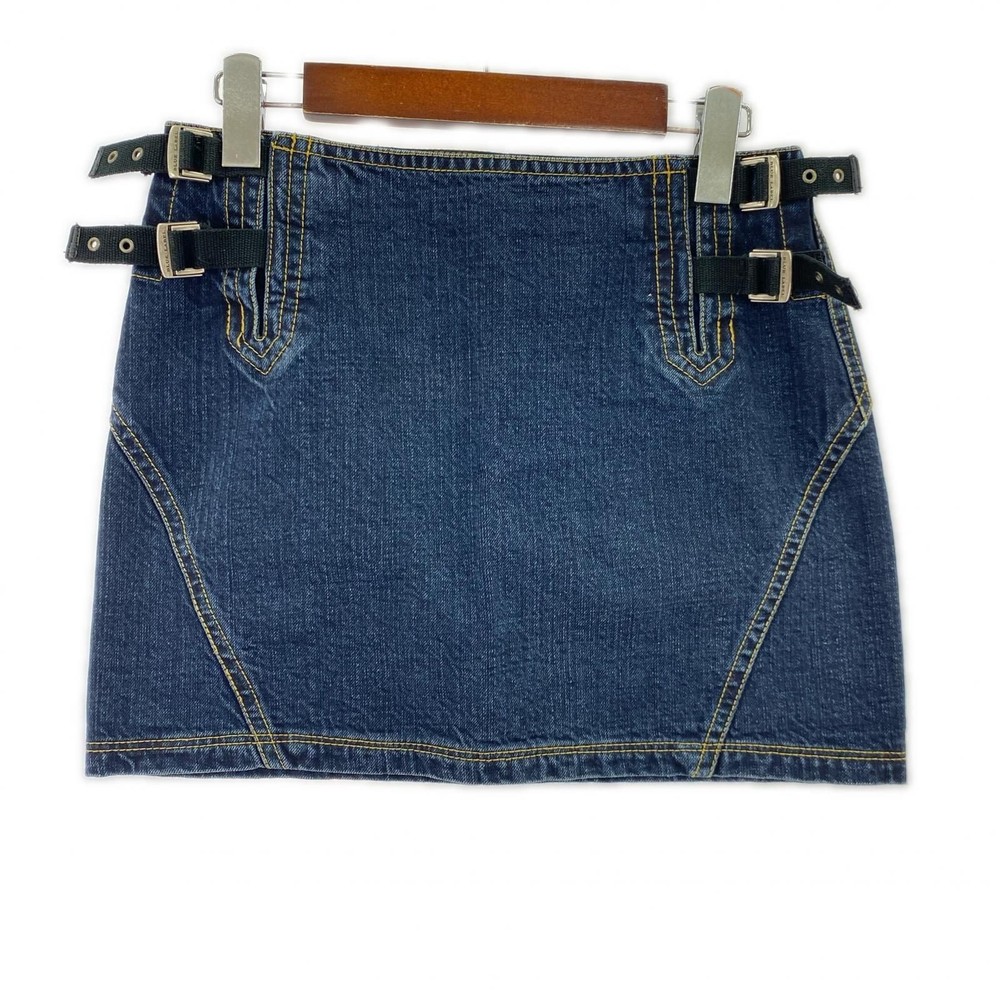 Burberry Blue Label Denim Mini Skirt Size 36 Navy Used