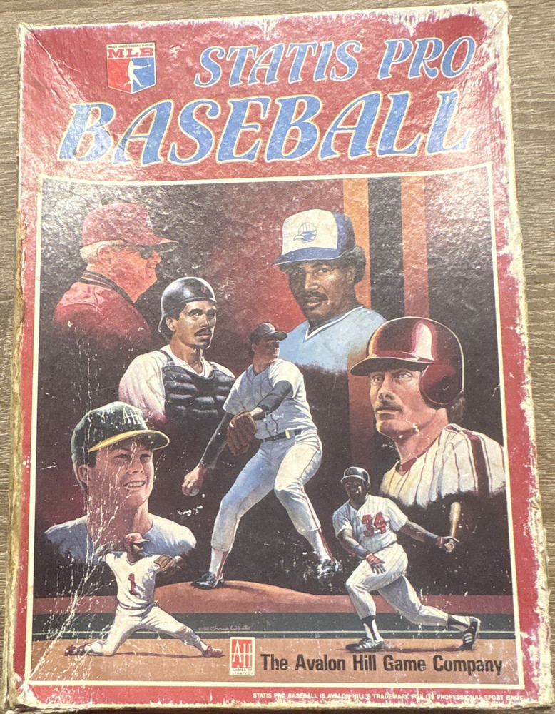 Avalon Hill Statis Pro Baseball 1988 Complete Board Game Set w/ Player Cards