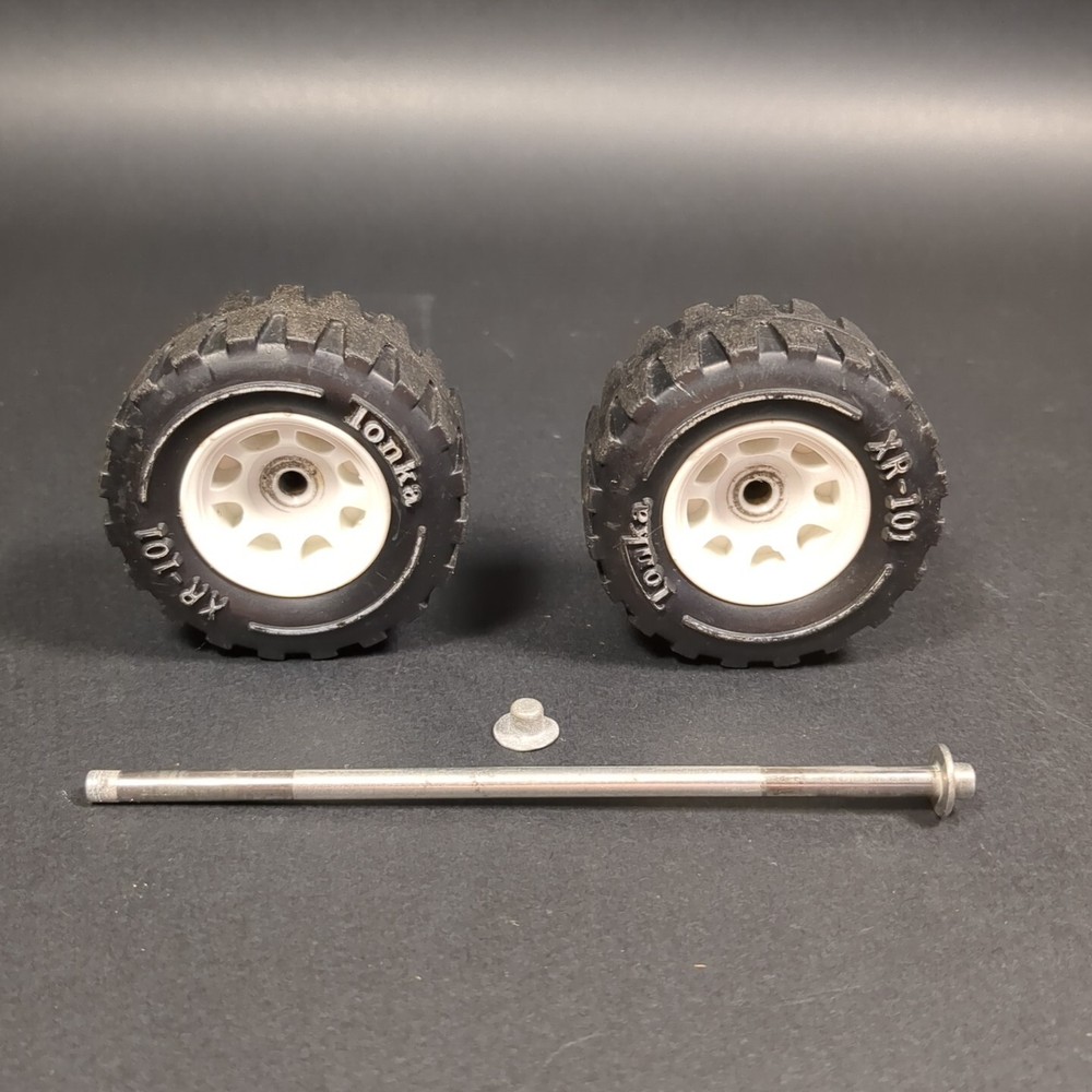 Tonka XR-101 Wheels Tires Axle Assembly Turbine Fire Truck 2950 2960