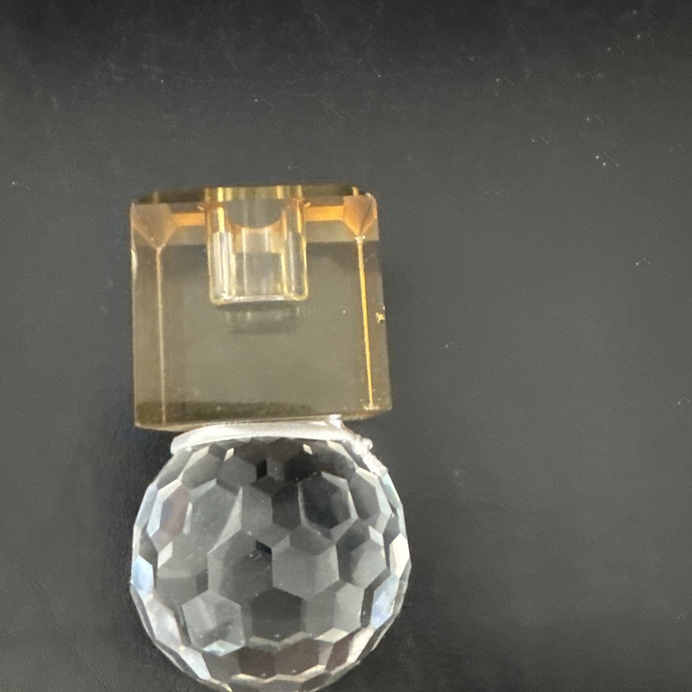 Crystal Ball Taper Candle Holder