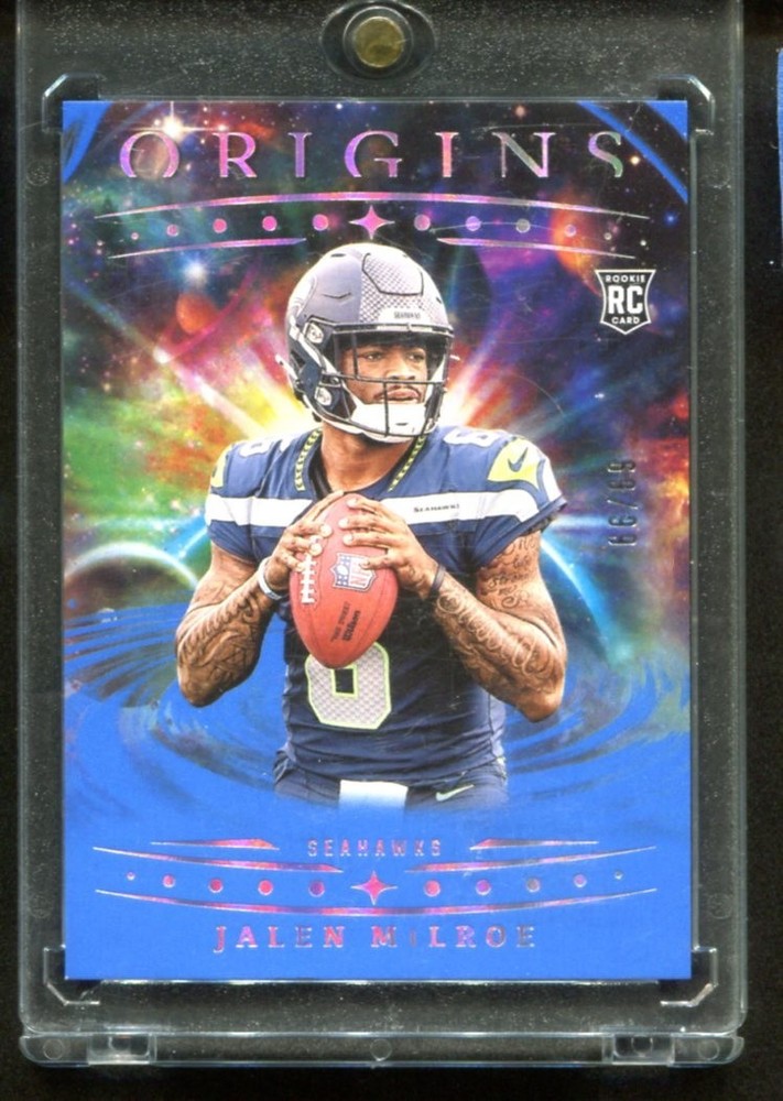 Jalen Milroe Origins Base RC #/99 2025 Panini Seahawks