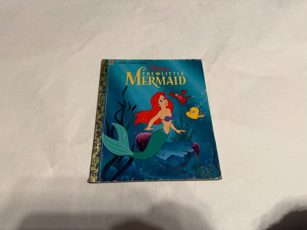 Vintage Little Golden Book Childrens  1997 Disney's The  Little Mermaid