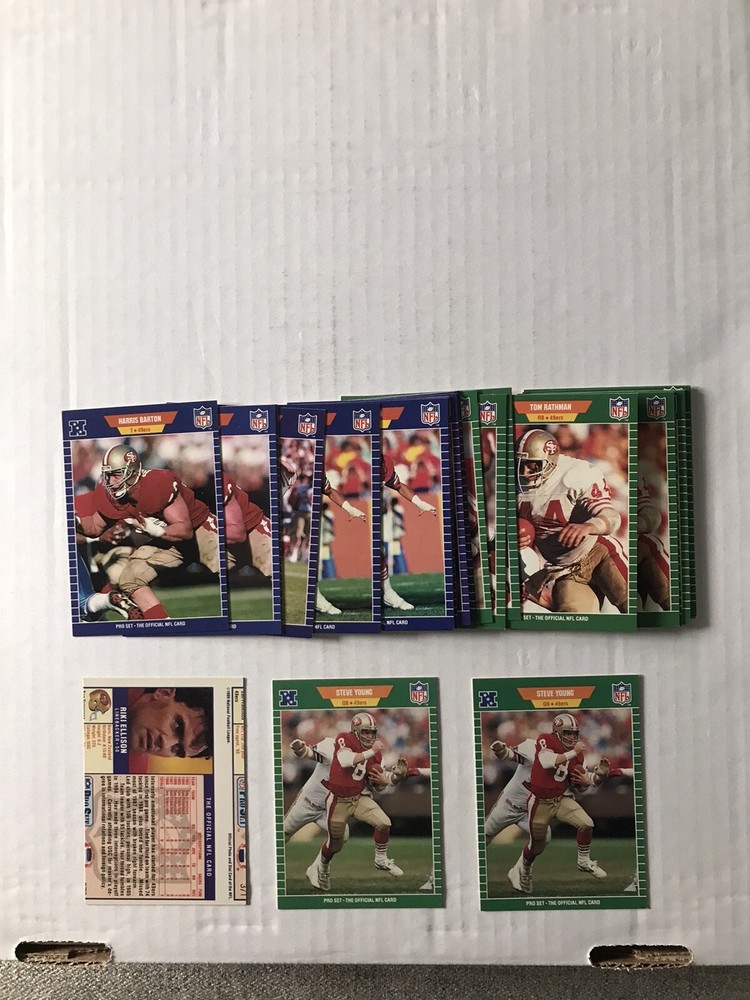 1989 Pro Set Football Series 1 San Francisco 49ers Team Lot Of 27 Young A