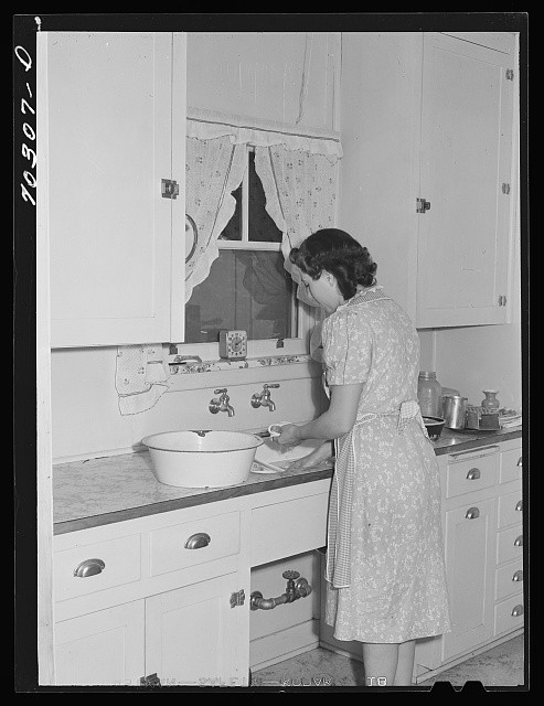Boundary County Idaho 1941 Farm Security Administration Kitchen in Farm Home