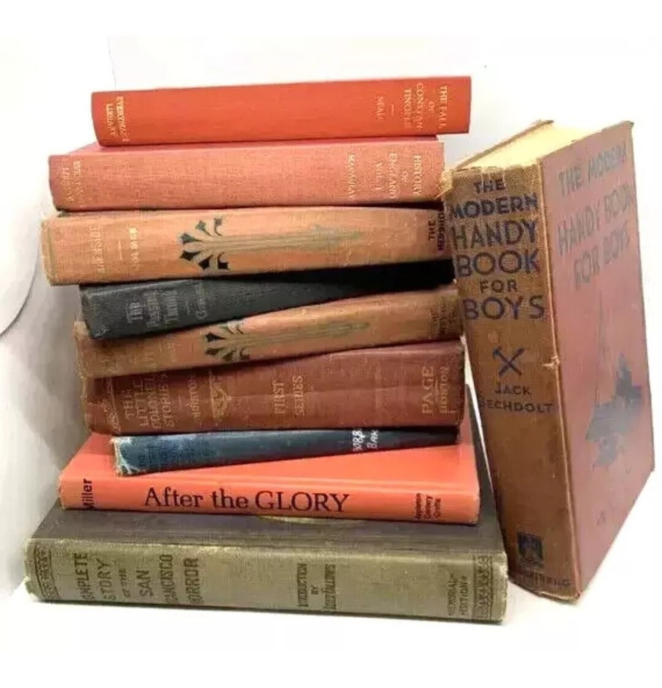 SALE! Lot of 6 Old Hardcover Books for Library Decor 🏷️📚 Don’t Miss Out!