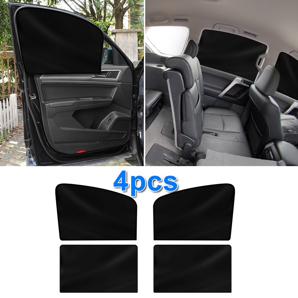 4Pcs Magnetic Car Window Sun Shades UV Protection Front Rear Side USA