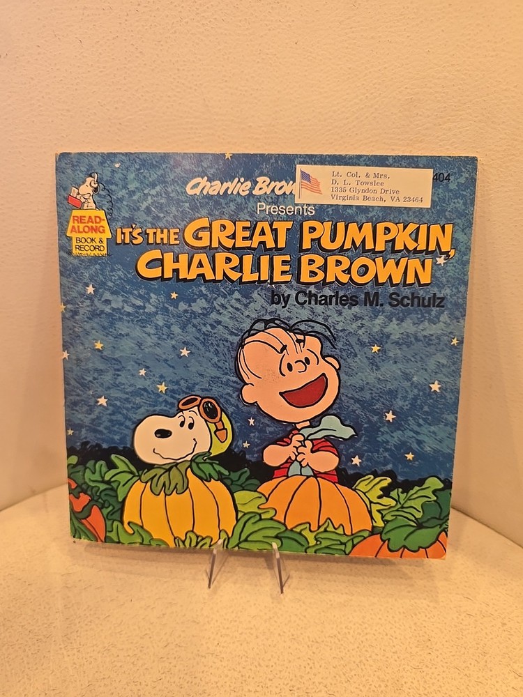 It's The Great Pumpkin Charlie Brown Book & Record 1978 Vintage Read Along #404