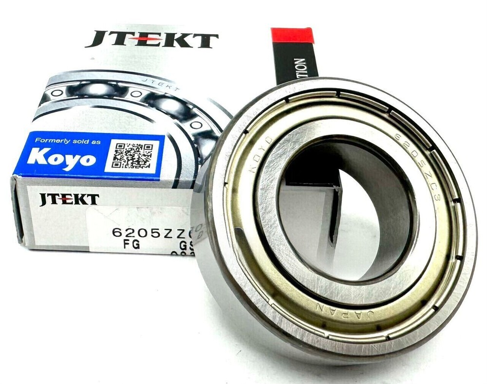 NEW  6205 ZZ KOYO DEEP GROOVE BALL BEARING, METAL SHIELDED 25x52x15 mm