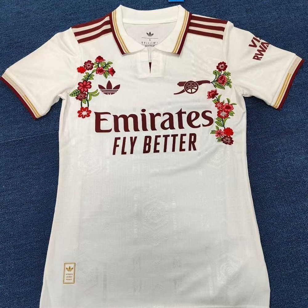 🌸ARSENAL X STORMIL THIRD 2025/26 CHERRY BLOSSOM EMBROIDERED SOCCER JERSEY🌸