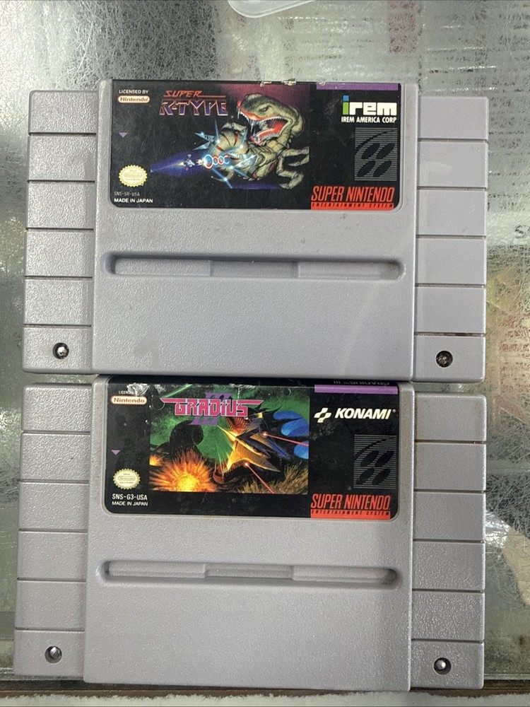 Super R-type & Gradius III Super Nintendo Shooter NTSC-U/C Cartridge
