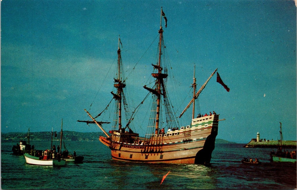 Mayflower II Plimoth Plantation Plymouth Massachusetts MA Unposted Postcard