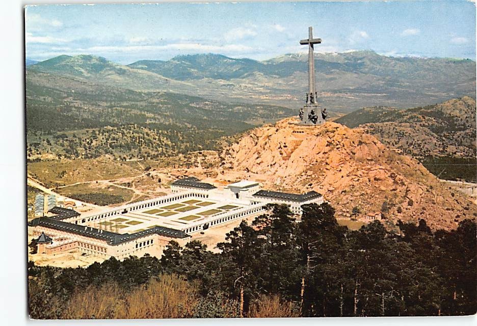 Postcard The Cross posterior part Santa Cruz Del Valle De Los Caidos Spain