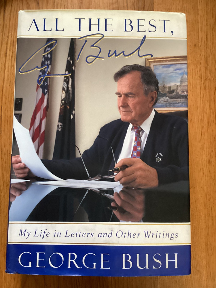 PRESIDENT GEORGE HW. BUSH AUTOGRAPHED 