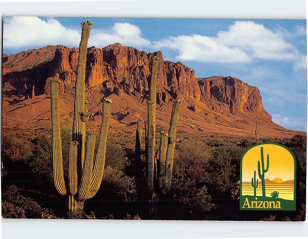 Postcard Superstition Mountains Arizona USA