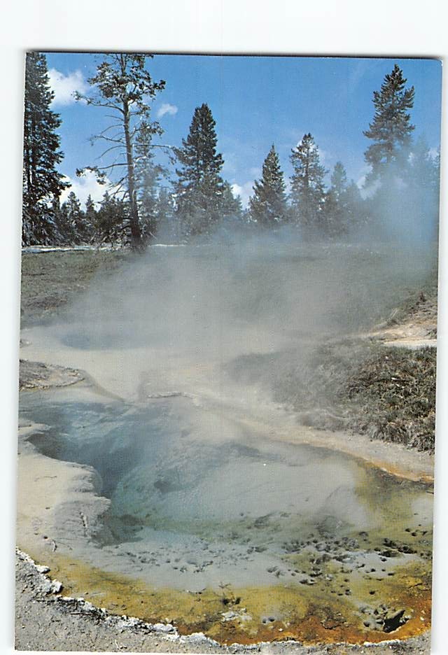 Postcard Seismograph Pool Yellowstone National Park Wyoming USA