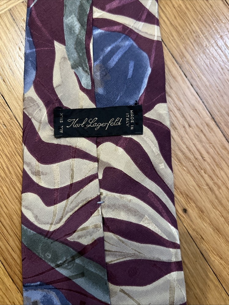 Karl Lagerfeld All Silk Made In Italy Neck Tie Necktie  Men’s