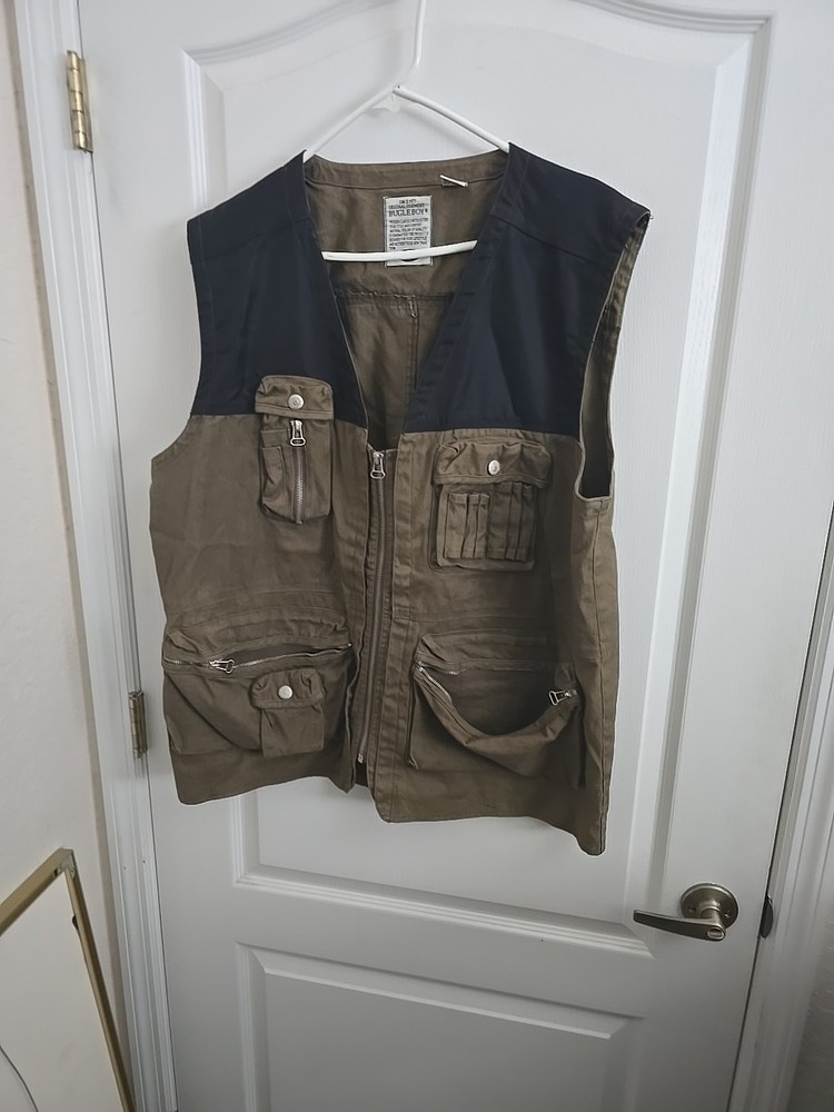 Vintage Bugle Boy Tactical Fishing Vest Size X Large Men Outdoors