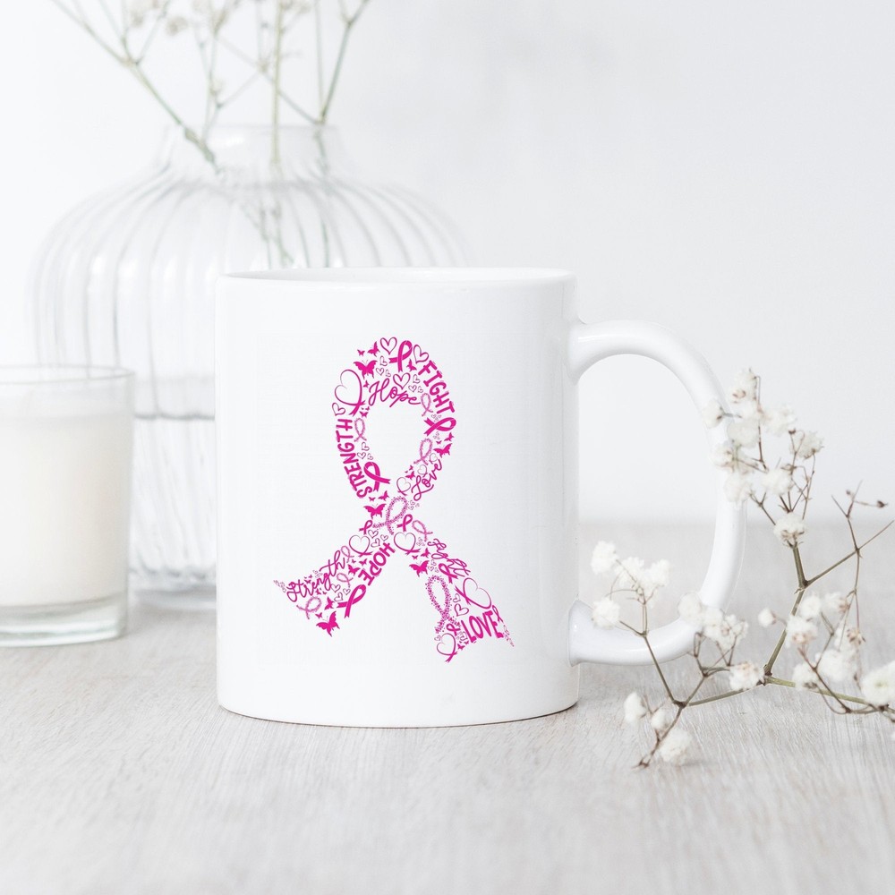 Breast Cancer Survivor Strength Mug Empowering Gift for Fighters