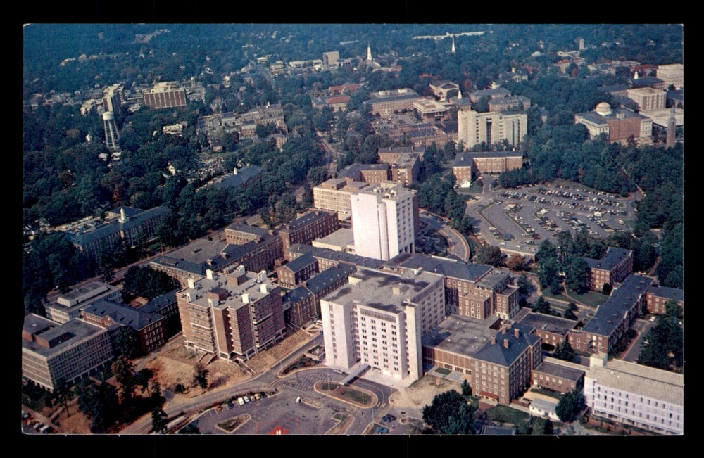 NC Memorial Hospital Chapel Hill Aerial View Posted Postcard