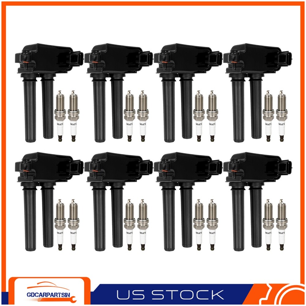 8*Ignition Coils & Spark Plugs For Dodge Challenger Charger V8 5.7L 6.1L 6.4L