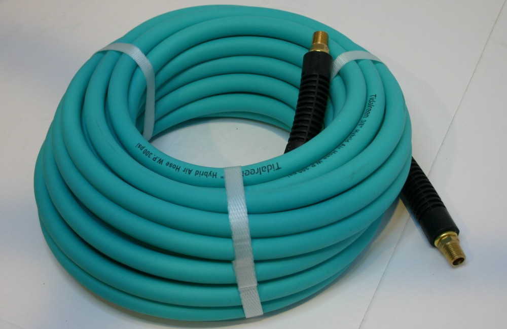 3/8” 50ft Hybrid Air Hose, 300PSI max, 1/4