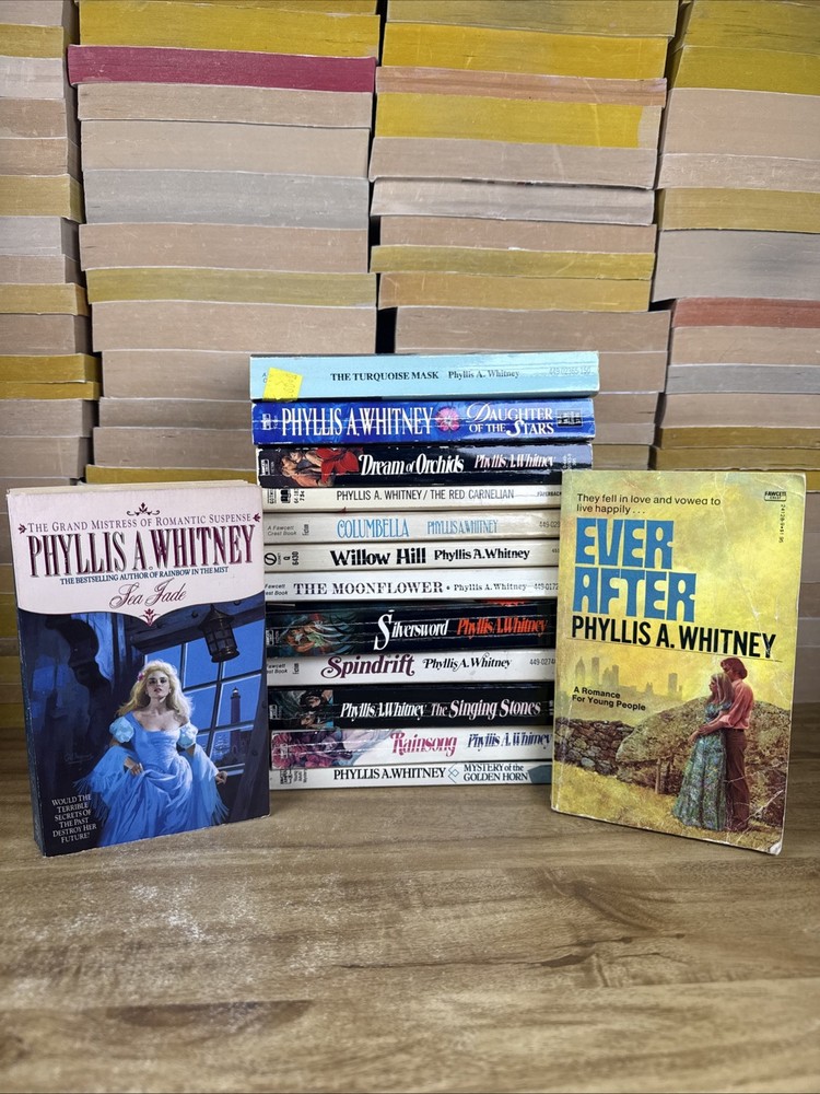 Lot of 14 Phyllis A Whitney Vintage Paperback Books Romance Romatic Suspense