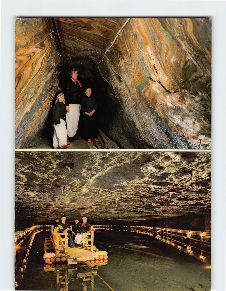 Postcard Kaiser Franz Ankehrschachtricht im Salzbergwerk Berchtesgaden Germany