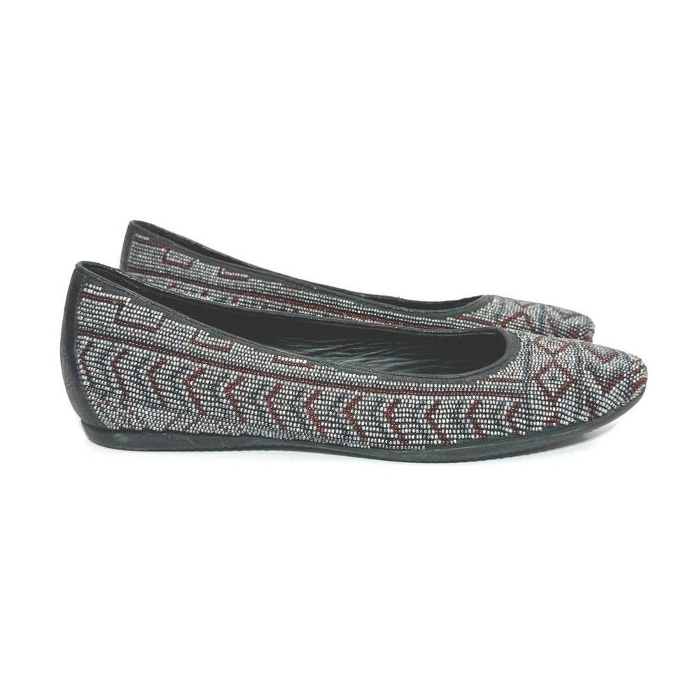 Donald J. Pliner Women’s Beaded Multicolor Ballet Flats Shoes Black Size 7 M