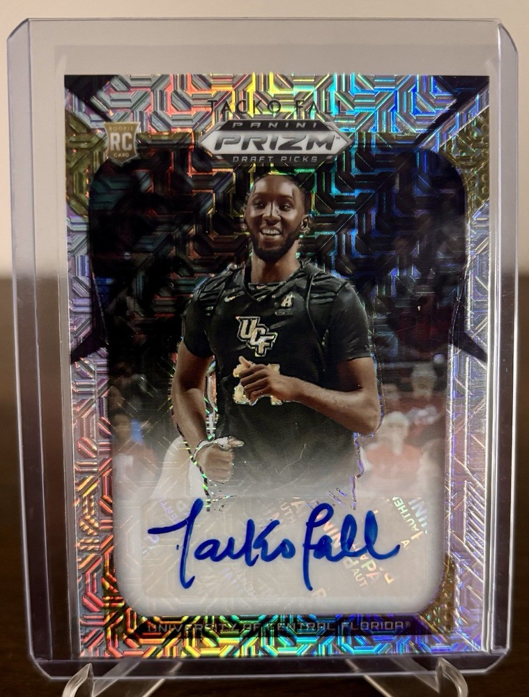 Taco Fall Autograph 12/49 Mojo Silver Mint Condition Rare Card Panini Prizm! 🔥