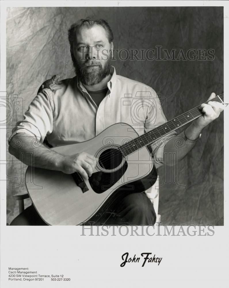 1985 Press Photo Guitarist John Fahey - pip29213