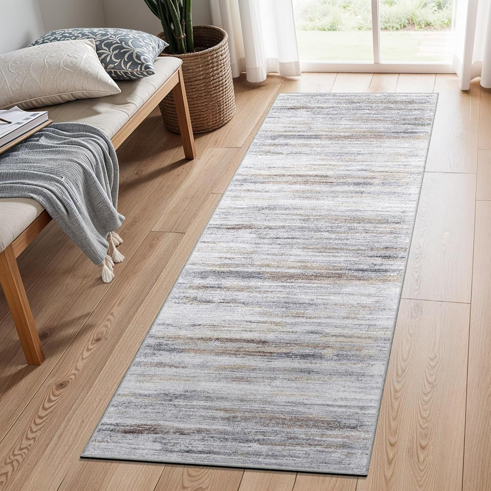 Washable Kitchen Runner Rug for Family: Easy-To-Clean Runners for Hallway Entryw