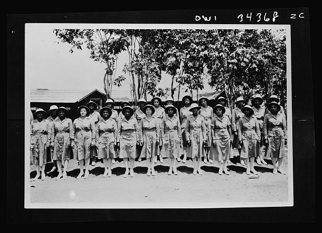 Photo:WWII Era Women in Uniform Group Portrait 1930s 1940s