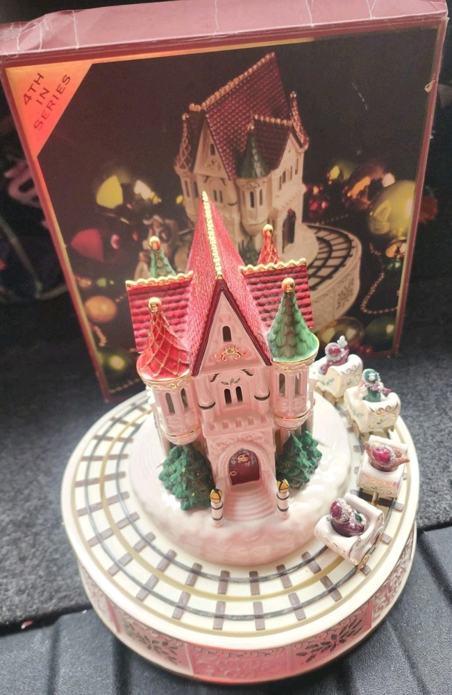 Lenox for the Holidays Musical Santa Roller Coaster MIB Porcelain Christmas +box