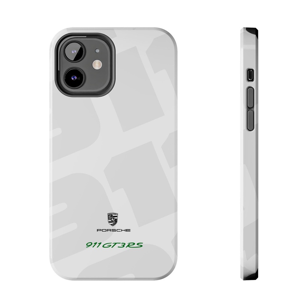 Porsche 911 GT3 RS phone case | White logo racing design