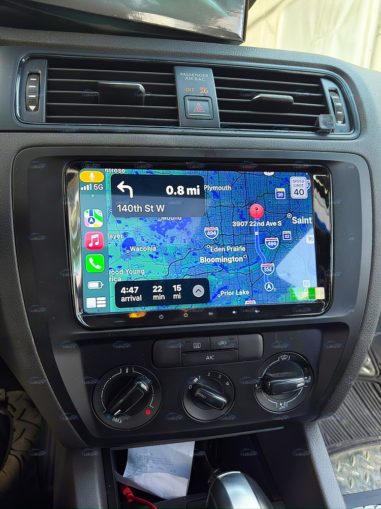 Android 15 CarPlay Car Stereo For VW Jetta 2010-2015 GPS BT Radio w/ Camera 32G