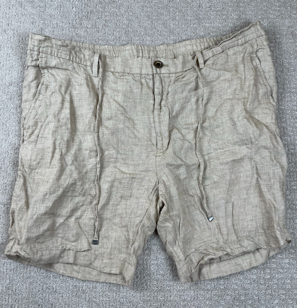 Murano Shorts Mens Size 40 Baird Mcnutt Linen Alex Fit Beach Lightweight Beige