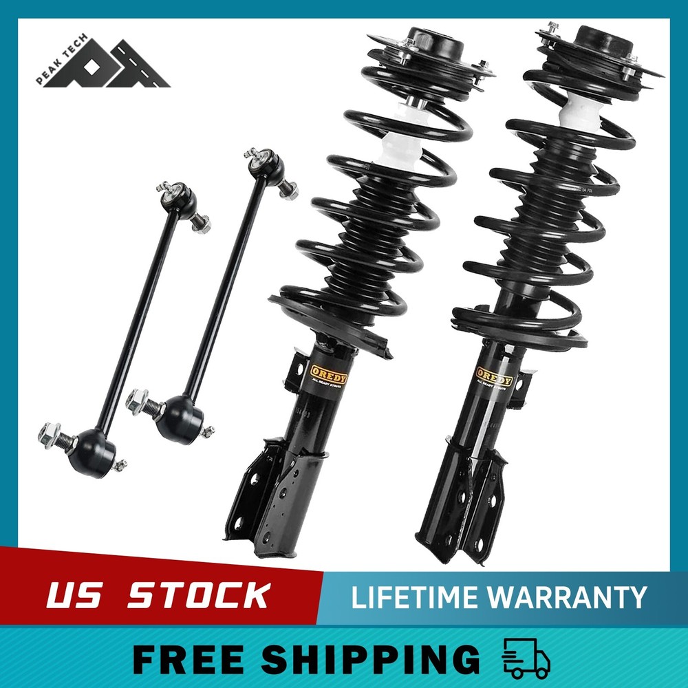 Front Struts + Sway Bars Kit for XL-7 Chevy Equinox Saturn Vue GMC Terrain 4PCs