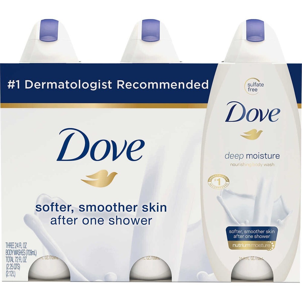Dove Deep Moisture Nourishing Body Wash, 25.3oz  3 ct