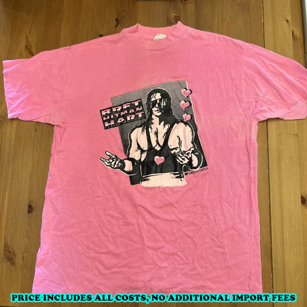 Bret Hitman Hart For Fan T-shirt S to 5XL BA310 FREE SHIPPING