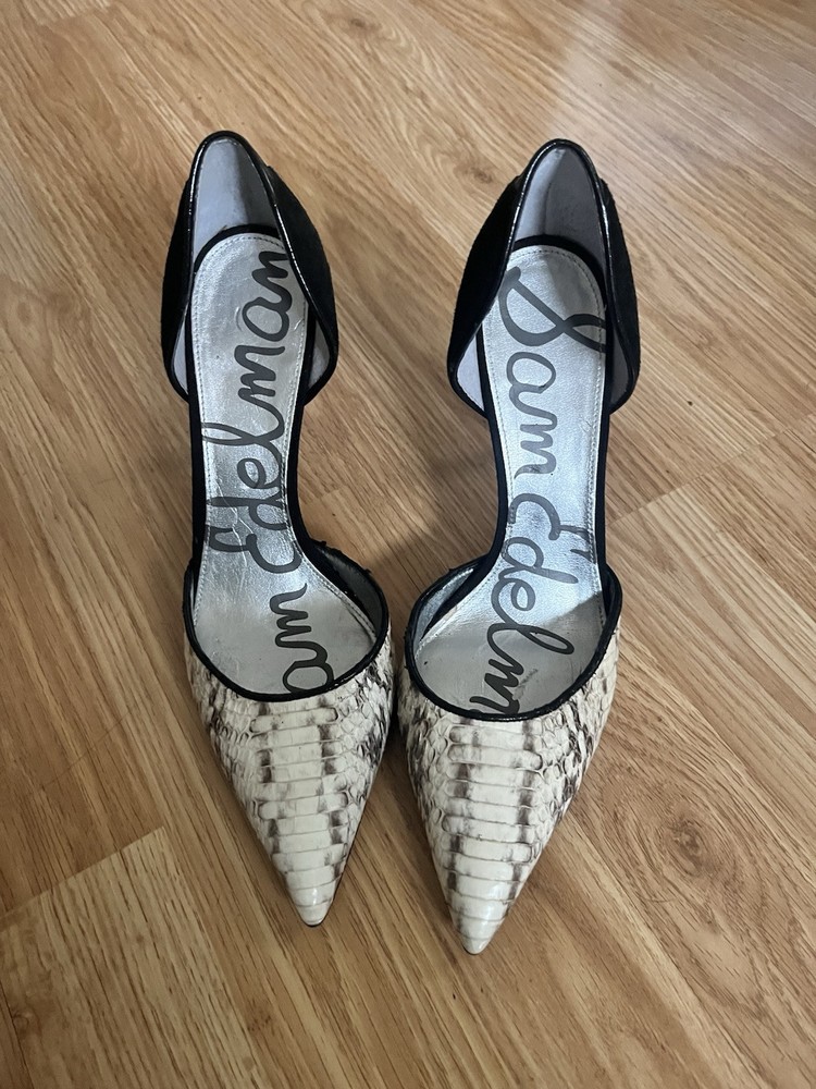 Snake Skin Stiletto Heels for Stylish Elegance