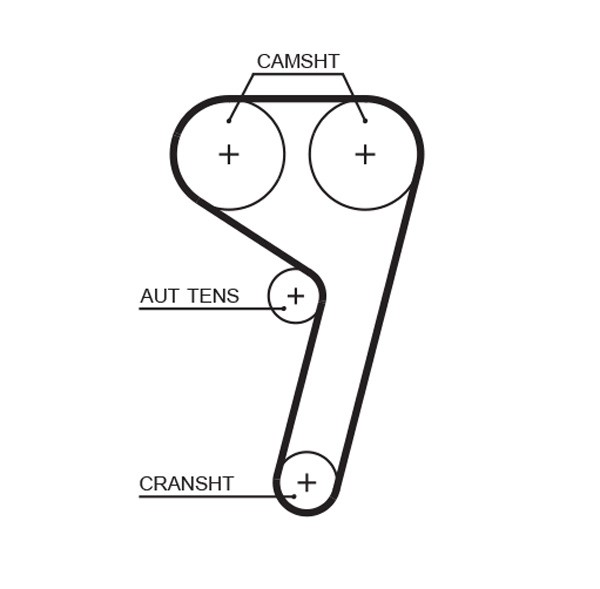 KP25669XS-1 GATES Water Pump + Timing Belt Kit for FORD