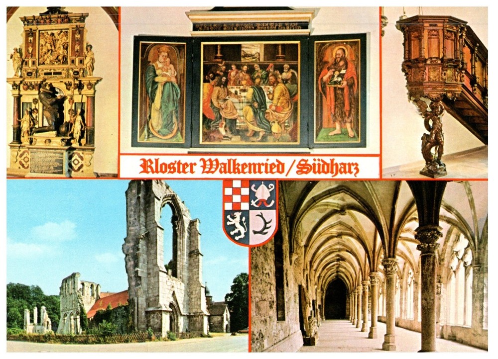 POSTCARD VTG Kloster Walkenried Lower Saxony Germany