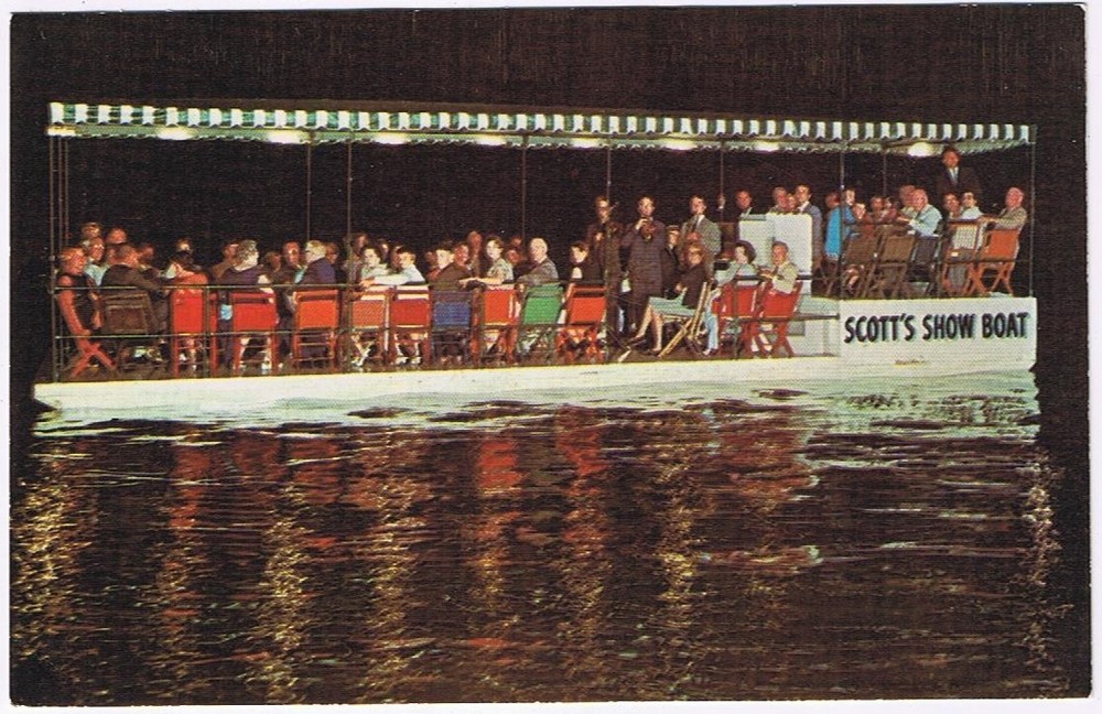 Postcard Scott's Oquaga Lake House Show Boat Deposit New York