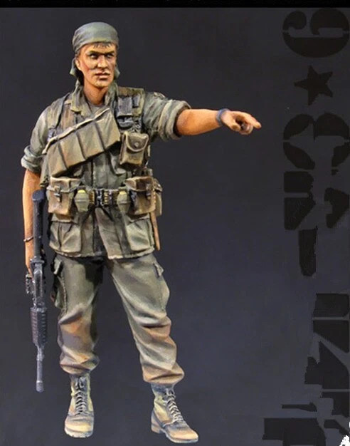 1/35 Scale Vietnam War Resin Figure Soldier Model Kit Unassembled Unpainted